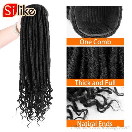 Faux Loc Braids Hair Extensions Drawstring Crochet hair  Ponytail Hair Bobbi boss Synthetic Speedy Up-Do Drawstring Ponytail